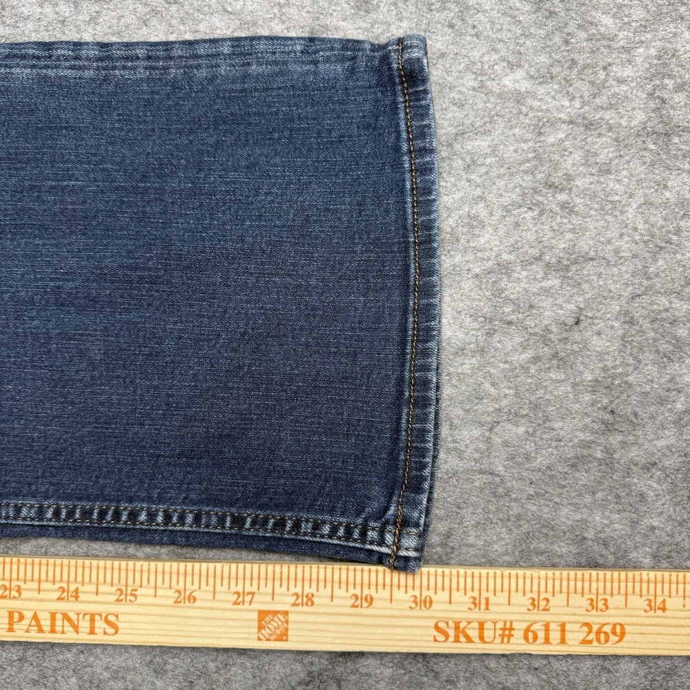 Silver Zac Jeans Mens 38x32 (Fits 38x30) Blue Stretch Denim Dark Wash Low Rise - Picture 10 of 14